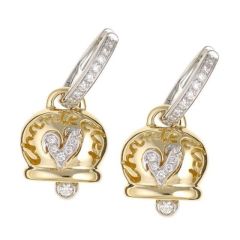 Chantecler Campanelle Yellow Gold Diamond Earrings C.16864