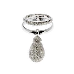 Chantecler Joyful White Gold Diamond Ring C.24600 Size 54