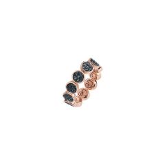 Chantecler Paillettes Pink Gold Diamond Ring C.41021 Size 53