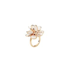 Chantecler Paillettes Pink Gold Ring C.33607 Size 53