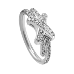 081293 | Buy Online Chaumet Liens White Gold Diamond Full Paved Ring
