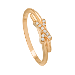 082219 | Buy Online Chaumet Liens Yellow Gold Diamond Ring Size 54