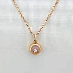799010-5001 | Buy Online Chopard Miss Happy Rose Gold Diamond Pendant