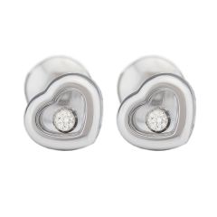 834854-1001 | Buy Chopard Happy Diamonds White Gold Diamond Earrings