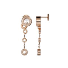 836983-5002 | Buy Chopard Happy Bubbles Rose Gold Diamond Earrings