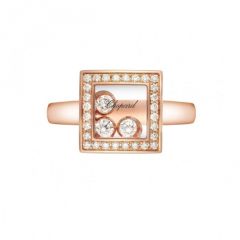 829224-5039 | Buy Online Chopard Happy Curves Rose Gold Diamond Ring