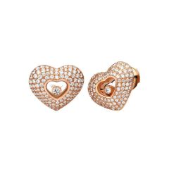 837417-5002 | Buy Chopard Happy Diamonds Rose Gold Diamond Earrings