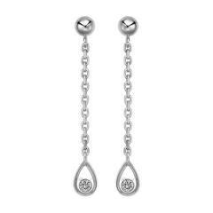 Chopard Happy Diamonds White Gold Diamond Earrings 839082-1001
