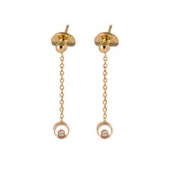 Chopard Happy Diamonds Rose Gold Diamond Earrings 839083-5001