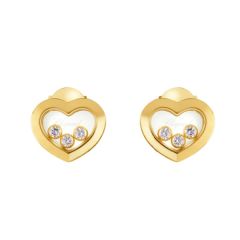 Chopard Happy Diamonds Icons Ear Pins Yellow Gold 83A611-0001