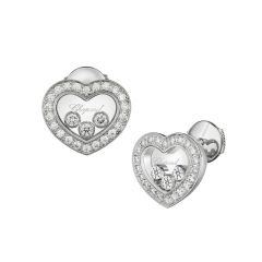 Chopard Happy Diamonds Icons Ear Pins White Gold 83A611-1201