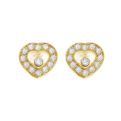 Chopard Happy Diamonds Icons Ear Pins Yellow Gold 832936-0001