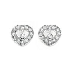 Chopard Happy Diamonds Icons Ear Pins White Gold 832936-1001