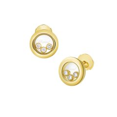 Chopard Happy Diamonds Icons Ear Pins Yellow Gold 83A018-0001