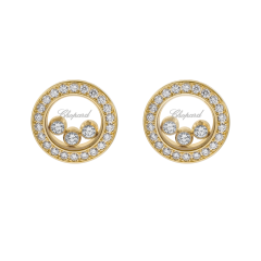 83A018-0201 | Buy Chopard Happy Diamonds Icons Ear Pins Yellow Gold