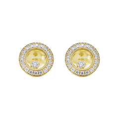 83A017-0201 | Buy Chopard Happy Diamonds Icons Ear Pins Yellow Gold