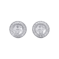 Chopard Happy Diamonds Icons Ear Pins White Gold 83A017-1201