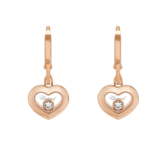 83A054-5301 | Chopard Happy Diamonds Icons Rose Gold Diamond Earrings