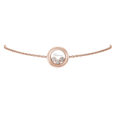 85A018-5001 | Chopard Happy Diamonds Icons Rose Gold Diamond Bracelet