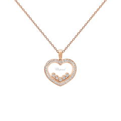 79A038-5201 | Chopard Happy Diamonds Icons Rose Gold Diamond Pendant 