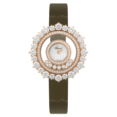 209436-5001 | Chopard Happy Diamonds Joaillerie Quartz Rose Gold Diamonds 36mm watch. Buy Online