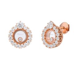 839466-5001 | Buy Online Chopard Joaillerie Rose Gold Diamond Earrings