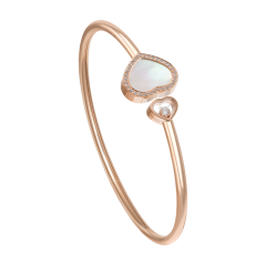 85A074-5302 | Chopard Happy Diamonds Rose Gold Pearl Diamond Bracelet