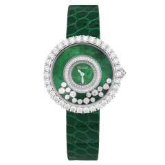204445-1009 | Chopard Happy Diamonds Joaillerie Quartz White Gold Diamonds 38mm watch. Buy Online