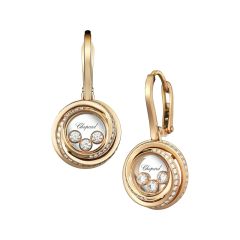 Chopard Happy Emotions Rose Gold Diamond Earrings 839216-5002