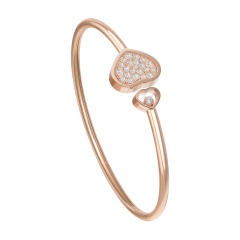 857482-5911 | Chopard Happy Hearts Rose Gold Diamond Bangle Size L