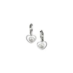 Chopard Happy Hearts White Gold Diamond Earrings 837482-1001