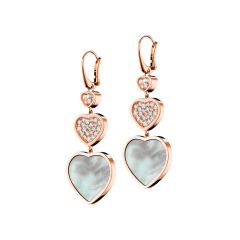 837482-5316 | Chopard Happy Hearts Rose Gold Mother-of-Pearl Earrings