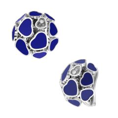 Chopard Happy Hearts White Gold Blue Stone Earrings 847482-1501