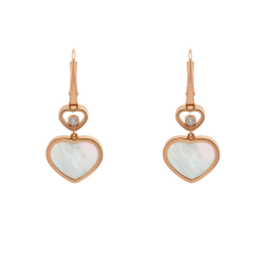 837482-5310 | Chopard Happy Hearts Rose Gold Mother-of-Pearl Earrings