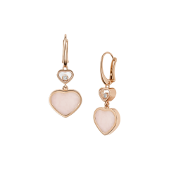 837482-5620 | Buy Chopard Happy Hearts Rose Gold Opal Diamond Earrings