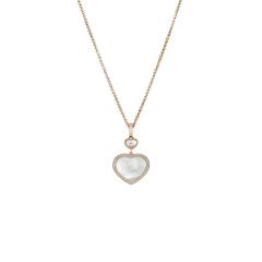 79A074-5301 | Buy Chopard Happy Hearts Rose Gold Pearl Diamond Pendant