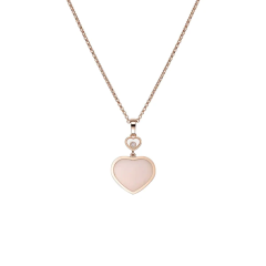 797482-5620 | Buy Online Chopard Happy Hearts Rose Gold Pink Opal Pendant