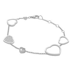 857482-1009 | Buy Chopard Happy Hearts White Gold Diamond Bracelet