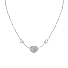 Chopard Happy Hearts White Gold Diamond Pendant 81A082-1009