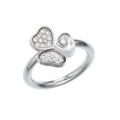 Chopard Happy Hearts Wings White Gold Diamond Ring Size 52/53 82A083-1910