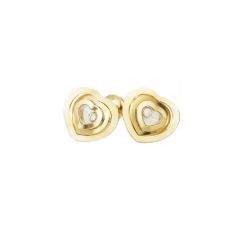 Chopard Happy Spirit Yellow Gold Diamond Earrings 837855-0001