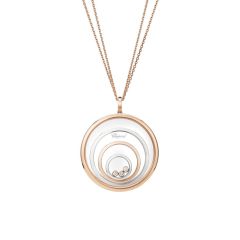 798233-9001 |Chopard Happy Spirit White and Rose Gold Diamond Pendant 