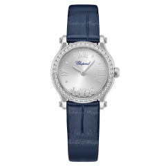 278620-3002 | Chopard Happy Sport Lucent Steel Diamonds Quartz 25 mm watch. Buy Online