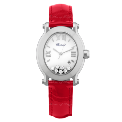 278546-3005 | Chopard Happy Sport Oval 33.60 x 30.75 mm watch. Buy Online