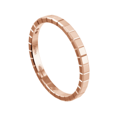 827702-5201 | Buy Online Chopard Ice Cube Mini Rose Gold Ring Size 55