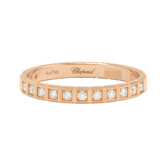 827702-5298 | Buy Online Chopard Ice Cube Mini Rose Gold Diamond Ring