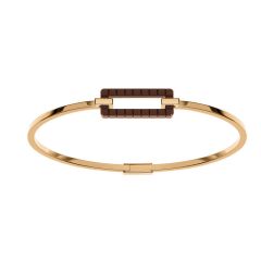 Chopard Ice Cube Rose Gold and Brown Ceramic Bangle Size M 859895-9001