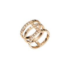 Chopard Ice Cube Rose Gold Diamond Ring 827007-5009