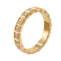 Chopard Ice Cube Pure Yellow Gold Diamond Full-Set Ring Size 52 829834-0098