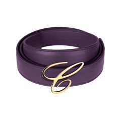 95009-0152 | Buy Online Chopard Icon Purple Calfskin Leather Belt